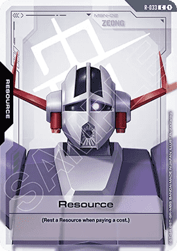 Gundam Card Game Resource GD04-R-033 Resource single card – Phantom Aria