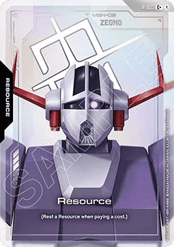 Gundam Card Game Resource GD04-R-033 Resource + single card – Phantom Aria