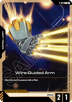 Gundam Card Game Wire-Guided Arm GD04-T-022 Token single card – Phantom Aria