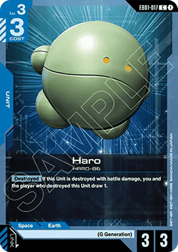 Gundam Card Game Haro EB01-017 Common single card – Eternal Nexus