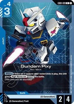 Gundam Card Game Gundam Pixy EB01-019 Common single card – Eternal Nexus