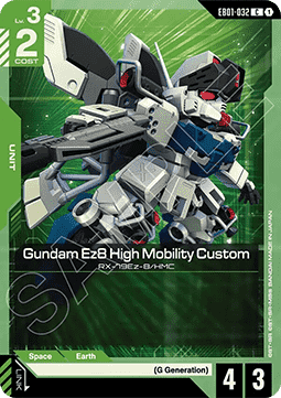 Gundam Card Game Gundam Ez8 High Mobility Custom EB01-032 Common single card – Eternal Nexus