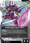 Gundam Card Game Justice Gundam (EX) EB01-044 Rare single card – Eternal Nexus