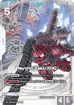 Gundam Card Game Psycho Zaku (EX) EB01-045 Rare + single card – Eternal Nexus