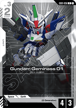 Gundam Card Game Gundam Geminass 01 EB01-056 Common single card – Eternal Nexus