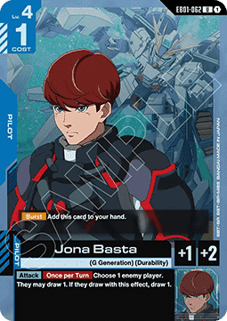 Gundam Card Game Jona Basta EB01-062 Uncommon single card – Eternal Nexus
