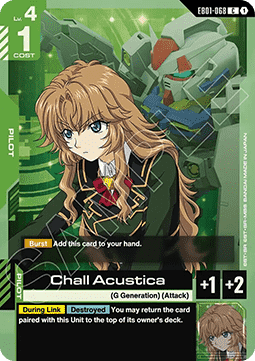 Gundam Card Game Chall Acustica EB01-068 Common single card – Eternal Nexus