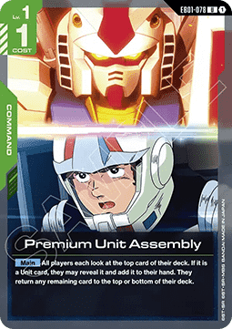 Gundam Card Game Premium Unit Assembly EB01-078 Uncommon single card – Eternal Nexus