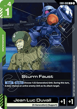 Gundam Card Game Sturm Faust EB01-080 Common single card – Eternal Nexus