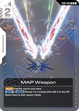 Gundam Card Game MAP Weapon EB01-081 Rare single card – Eternal Nexus