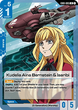 Gundam Card Game Kudelia Aina Bernstein & Isaribi EB01-085 Uncommon single card – Eternal Nexus