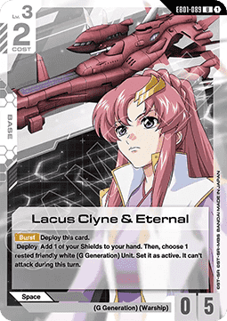 Gundam Card Game Lacus Clyne & Eternal EB01-089 Uncommon single card – Eternal Nexus