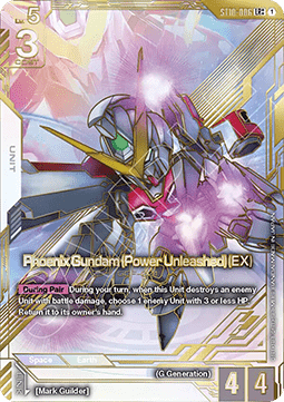 Gundam Card Game Phoenix Gundam (Power Unleashed) (EX) EB01-ST10-006 Legendary Rare ++ single card – Eternal Nexus