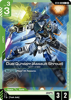Duel Gundam (Assault Shroud) (ST14-009)