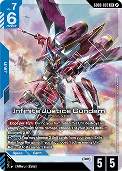 Infinite Justice Gundam (GD06-002) (V.1 - Legendary Rare)