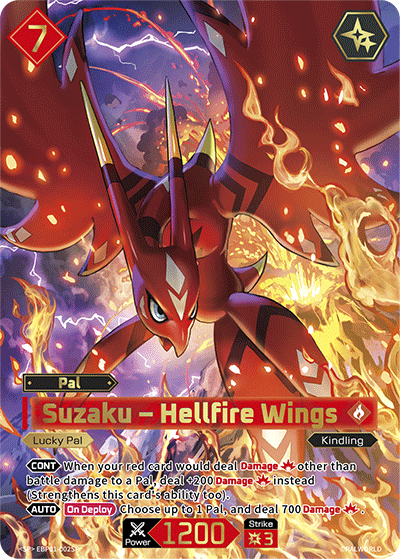 Suzaku – Hellfire Wings (BP01-002SP) - Dawn of Palpagos (Super Parallel) [BP-01-002SP]