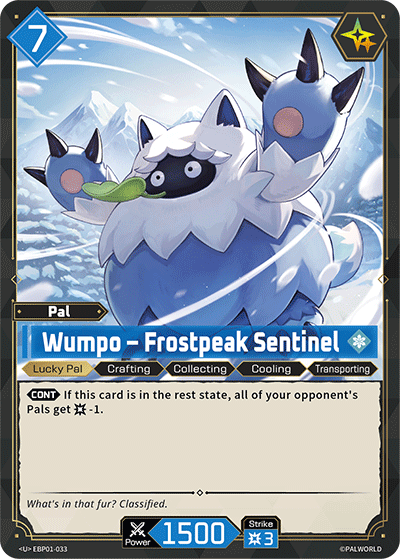 Wumpo – Frostpeak Sentinel (BP01-033) - Dawn of Palpagos (Uncommon) [BP-01-033]