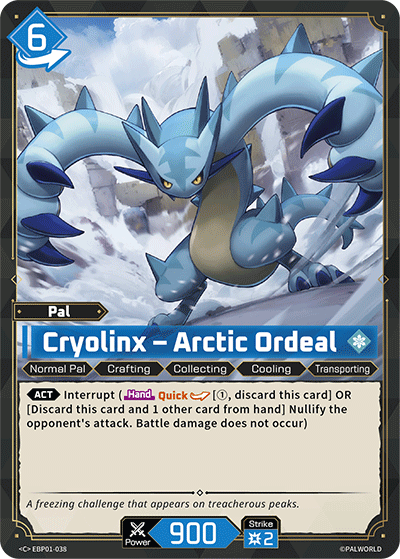 Cryolinx – Arctic Ordeal (BP01-038) - Dawn of Palpagos (Common) [BP-01-038]
