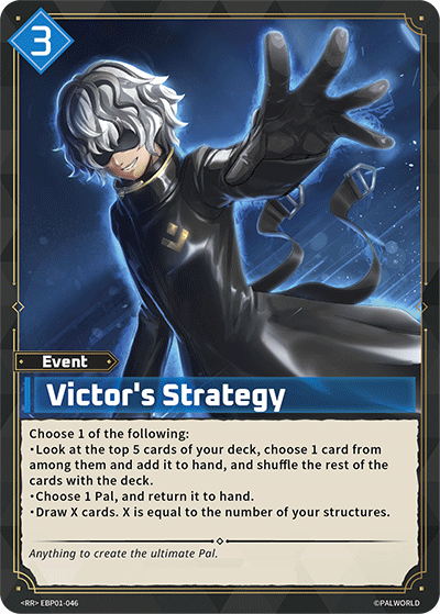 Victor's Strategy (BP01-046) - Dawn of Palpagos (Double Rare) [BP-01-046]