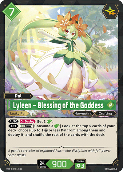 Lyleen – Blessing of the Goddess (BP01-049) - Dawn of Palpagos (Double Rare) [BP-01-049]