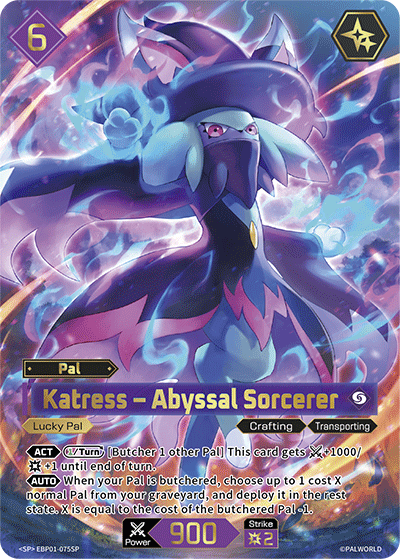 Katress – Abyssal Sorcerer (BP01-075SP) - Dawn of Palpagos (Super Parallel) [BP-01-075SP]