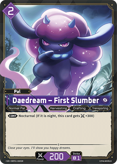 Daedream – First Slumber (BP01-080SR) - Dawn of Palpagos (Super Rare) [BP-01-080SR]