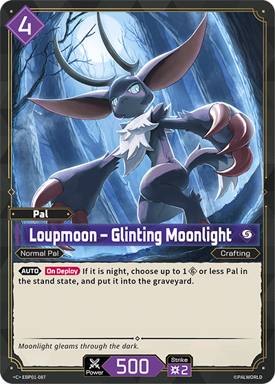 Loupmoon – Glinting Moonlight (BP01-087) - Dawn of Palpagos (Common) [BP-01-087]