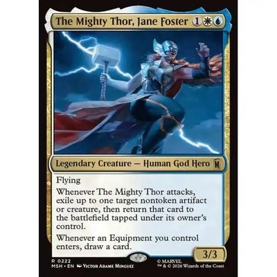 Magic: The Gathering The Mighty Thor, Jane Foster MSH-222 single card